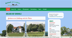 Desktop Screenshot of bioland-hof-grossholz.de