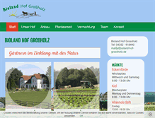 Tablet Screenshot of bioland-hof-grossholz.de